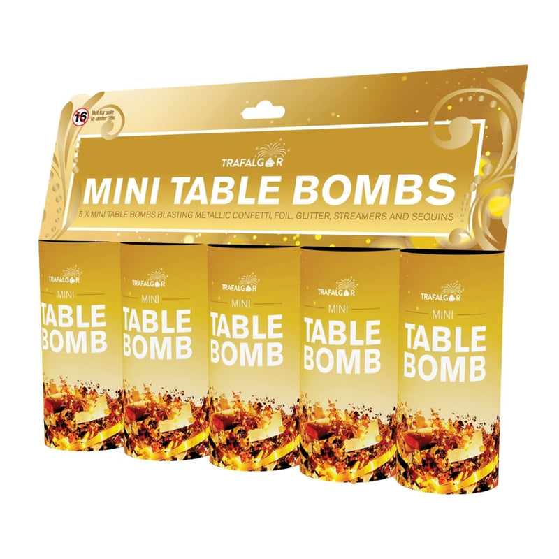 Trafalgar - 5 X Mini Table Bombs Category F1 Safety-addcolours.co.uk