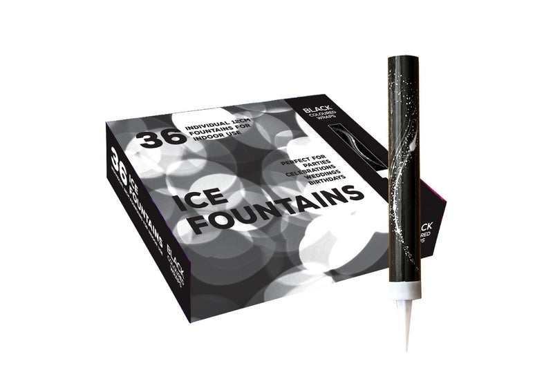 36 X Black Ice Fountain Sparklers Wholesale