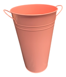 Unbranded - Pink Metal Tin Bucket 19cm Diameter