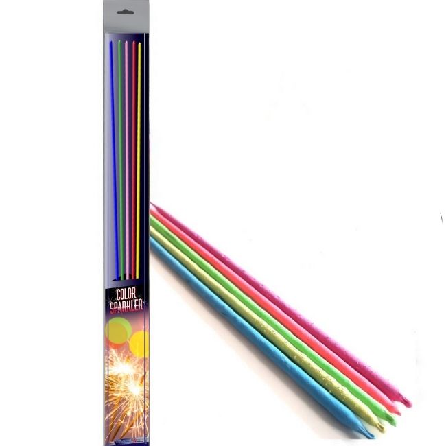 Vulcan – 5 x Outdoor Hand Held Colour Sparklers With Gold Sparkle (45cm Long) Category F1 Safety