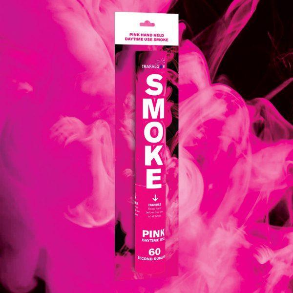 Trafalgar - Pink Outdoor Daytime Coloured Smoke Grenades Category F1 Safety-addcolours.co.uk